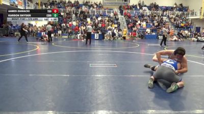 172 lbs Round Of 16 - James Zawacki, Trinity vs Karson Snyder, Connellsville
