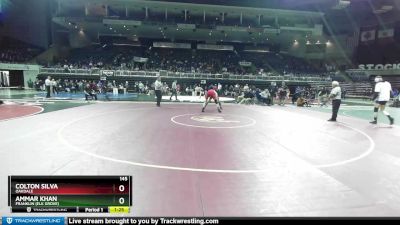 145 lbs Semifinal - Colton Silva, Oakdale vs Ammar Khan, Franklin (Elk Grove)