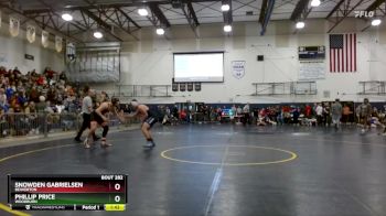 190 lbs Semifinal - Snowden Gabrielsen, Beaverton vs Phillip Price, Woodburn