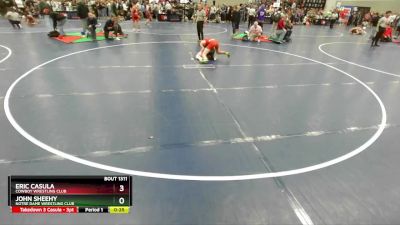 126 lbs Cons. Round 5 - John Sheehy, Notre Dame Wrestling Club vs Eric Casula, Cowboy Wrestling Club