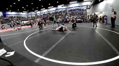 106 lbs Final - Kameron Hunter, Harrah Little League Wrestling vs Robert Valdez, Spartan Mat Club