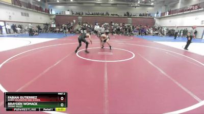 144 lbs Cons. Round 6 - Fabian Gutierrez, Barry Goldwater High School vs Brayden Womack, Spring Valley