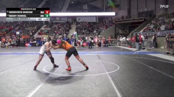 150 lbs Cons. Round 2 - Jennevieve Wisdom, Manhattan vs Ebony Konkel, Beloit Wrestling Club
