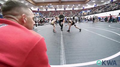 52 lbs Quarterfinal - Lincoln Steiner, Mustang Bronco Wrestling Club vs David Johnson, Carl Albert