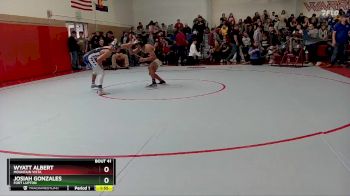 132 lbs Champ. Round 1 - Wyatt Albert, Mountain Vista vs Josiah Gonzales, Fort Lupton