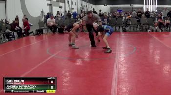 90 lbs 2nd Wrestleback (8 Team) - Cael Muller, Steller Trained vs ANDREW MLYNARCZYK, West Shore Wrestling Club