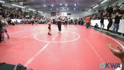 46 lbs Quarterfinal - Mason McCuistion, Pryor Tigers vs Graham Bustos, Dark Cloud Wrestling Club