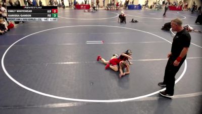 10U GIRLS - 73 lbs Cons. Round 3 - Emily Whitehead, Albert Lea Wrestling vs Karissa Gansen, Pine Island