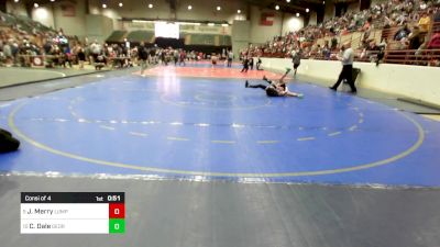 90 lbs Consi Of 4 - Joseph Merry, Lumpkin County Wresting vs Chandler Dale, Georgia