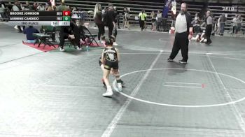 45 lbs 3rd Place - Brooke Johnson, Belvidere Braves vs Jasmine Candido, Frezzo's Fight Factory
