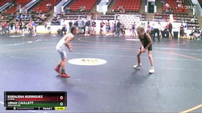 70 lbs Cons. Round 2 - Karalena Rodriguez, Elyria vs Uriah Caullett, Wellington