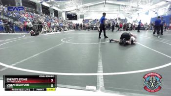 130 lbs Cons. Round 2 - Owen Beckford, SlyFox vs Everett Stone, Jackson County