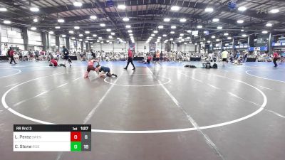 132 lbs Rr Rnd 3 - Levi Perez, Owen Valley vs Carter Stone, Ride Out Wrestling Club