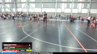 46-47 lbs Round 1 - Sebastian Wolf, Lewiston WC vs Jayce Lafosse, Kalispell WC