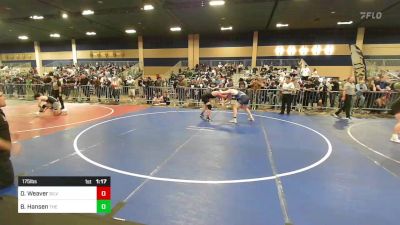 175 lbs Round Of 128 - Devlin Weaver, Silverback WC vs Brody Hansen, The Lions Den