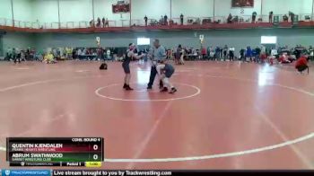 90 lbs Cons. Round 4 - Abrum Swathwood, Garret Wrestling Club vs Quentin Kjendalen, Prairie Heights Wrestling