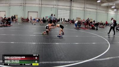 75 lbs Round 4 - Evan Lichtenwalner, The Hunt Wrestling Club vs Benex Velasco, The Wrestling Academy