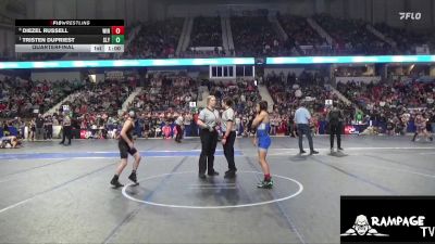 95 lbs Quarterfinal - Tristen Dupriest, Slyfox vs Diezel Russell, Winfield