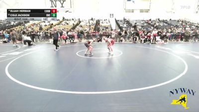106 lbs Cons. Round 3 - Elijah Herman, Fairport Jr. Red Raiders Wrestling vs Cole Jackson, Barker/Royhart Wrestling Club
