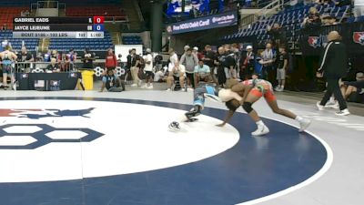100 lbs Cons. Rd Of 64 - Gabriel Eads, Illinois vs Jayce LeJeune, Ohio