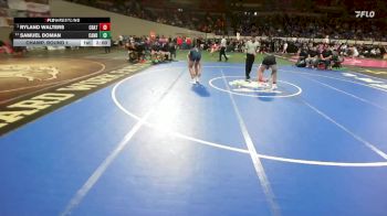 5A Boys 165 lbs Champ. Round 1 - Ryland Walters, Crater Boys vs Samuel Doman, Canby Boys