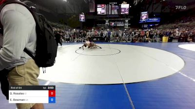 100 lbs Rnd Of 64 - Gabriel Rosales, Idaho vs Eli Bowman, Georgia