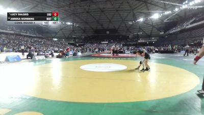 Girls 3A 120 lbs Cons. Round 3 - Annika Norberg, Marysville Getchell (Girls) vs Lucy Dalseg, Everett (Girls)