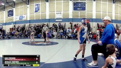 59 lbs Round 2 (3 Team) - Ronan Niemer, Franklin Central Wrestling Club vs Ian Cronin, Brownsburg Wrestling Club