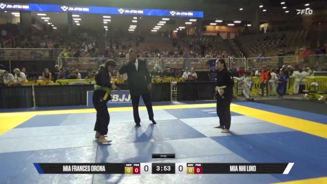 Mia Nhi Lino vs Mia Frances Orona 2025 Pan Kids Jiu-Jitsu IBJJF Championship