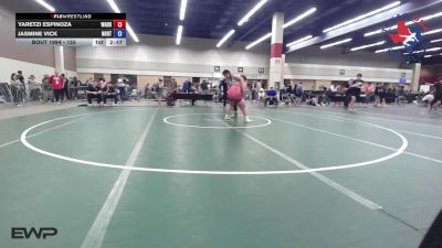 155 lbs Consolation - Yaretzi Espinoza, Warrior Trained Wrestling vs Jasmine Vick, Northside Amarillo Wrestling Club