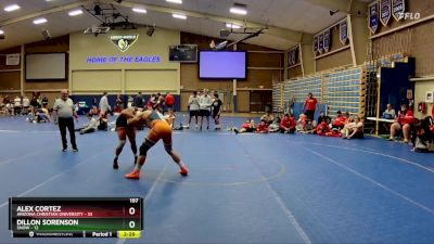 197 lbs Alex Cortez, Arizona Christian University vs Dillon Sorenson, Snow