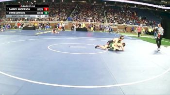 D3-120 lbs Champ. Round 1 - Sammy Anderson, Kent City vs Owen Lewicki, Grayling HS