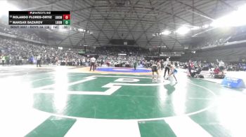 Boys 3A 138 lbs Cons. Round 2 - Rolando Flores-Ortiz, Lincoln (Tacoma) vs Maksar Bazarov, Liberty (Issaquah)