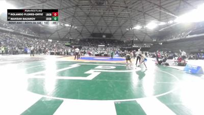 Boys 3A 138 lbs Cons. Round 2 - Rolando Flores-Ortiz, Lincoln (Tacoma) vs Maksar Bazarov, Liberty (Issaquah)