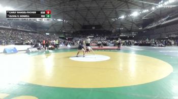 Girls 3A 155 lbs Champ. Round 2 - Olivia V. Howell, Peninsula (Girls) vs Carly Rangel-Tucker, Hermiston (Girls)