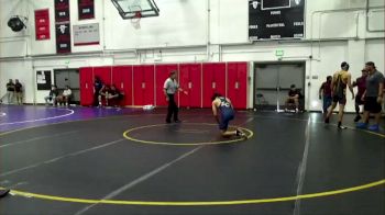 157 lbs Champ. Round 2 - Aaron Garcia, Sacramento City College vs Khamani Williams, Lemoore College