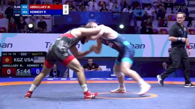 79 kg Qualif. - Mukhammad Abdullaev, Kyrgyzstan vs Patrick Kennedy, United States