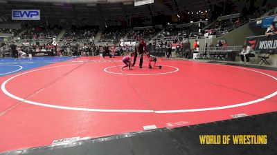 40 lbs Semifinal - Azalea Garcia, RedWave Wrestling vs Peyton Bas, Topeka Blue Thunder