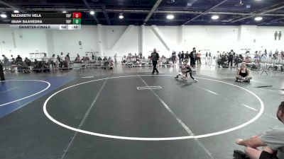 42 lbs Quarterfinal - Nazareth Vela, Top Rank Hammers vs Isiah Saavedra, Top Rank Hammers
