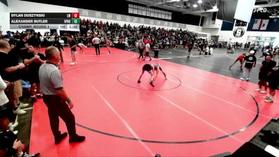 120 lbs Champ. Round 1 - Alexander Butler, Villa Park High School vs Dylan Duszynski, Lancers WC