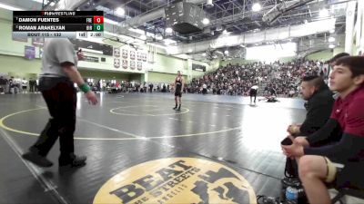 132 lbs Quarterfinal - Damon Fuentes, FREMONT vs Roman Arakelyan, BIRMINGHAM