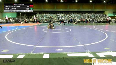 138 lbs Round Of 64 - Carter Delacerna, Yuba - Sutter RTC vs Aidan Larson, Hermiston Wrestling