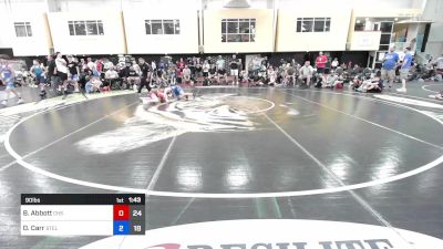 90 lbs Consi Of 4 - Beau Abbott, Carolina Hammer Squad vs Owen Carr, Steller Trained Maul