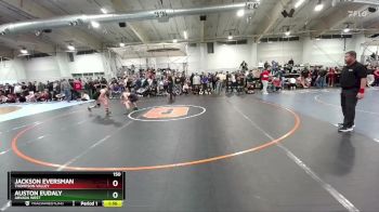 150 lbs Semifinal - Auston Eudaly, Arvada West vs Jackson Eversman, Thompson Valley