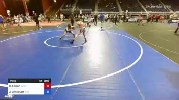 145 kg Semifinal - Brady Ellison, Montana Disciples vs Justin Windauer, Ruis Wrestling