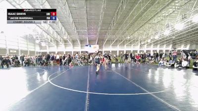 165 lbs Champ. Round 2 - Isaac Grieve, Legion Wrestling Club vs Jacob Marshall, Panguitch