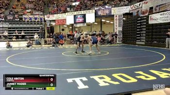 144 lbs Quarterfinal - Cole Hinton, Sabetha vs Jarret Mader, Ellis