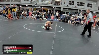 48 lbs Round 7 (8 Team) - Jordan Simone, PA Alliance vs Angelo Sanchez, Team Gotcha