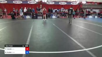 92 kg Semifinal - Pj Casale, New Jersey vs Ben Kueter, Sebolt Wrestling Academy