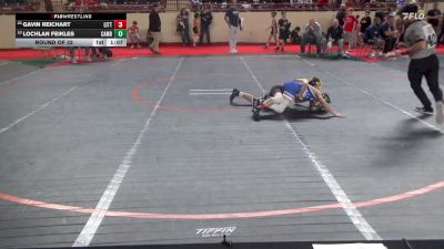 80_B lbs Round Of 32 - Gavin Reichart, Littlestown vs Lochlan Feikles, Cambridge Springs